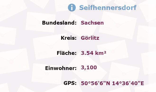 1 Postleitzahl in Seifhennersdorf, Sachsen