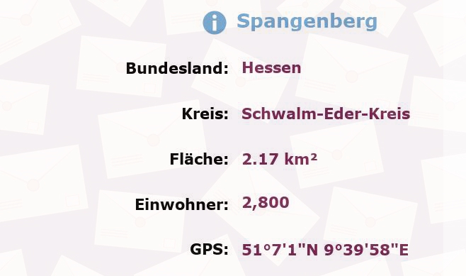 1 Postleitzahl in Spangenberg, Hessen