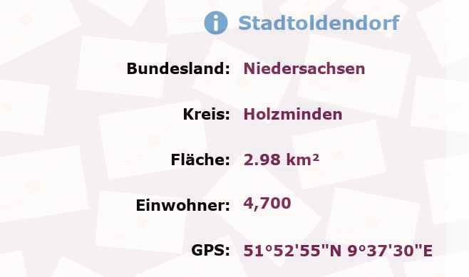 1 Postleitzahl in Stadtoldendorf, Niedersachsen