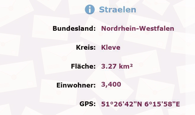 1 Postleitzahl in Straelen, Nordrhein-Westfalen