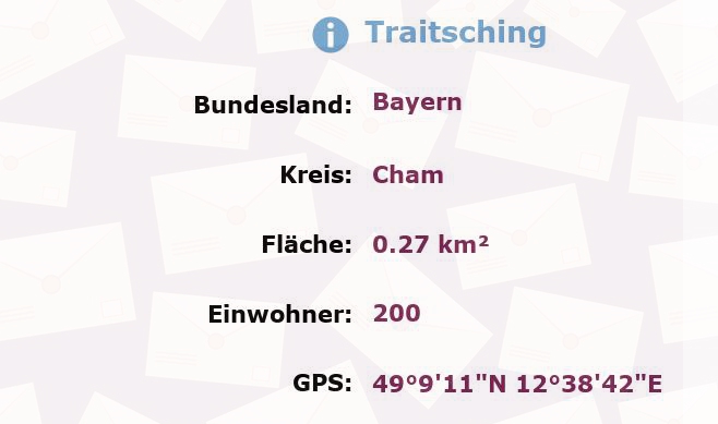 1 Postleitzahl in Traitsching, Bayern