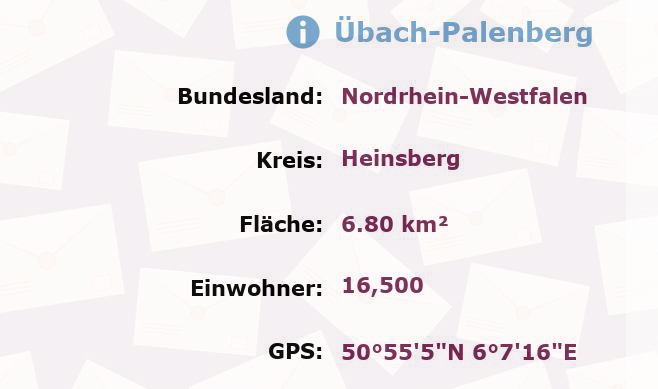 1 Postleitzahl in Übach-Palenberg, Nordrhein-Westfalen