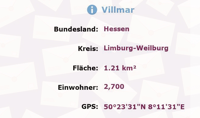 1 Postleitzahl in Villmar, Hessen