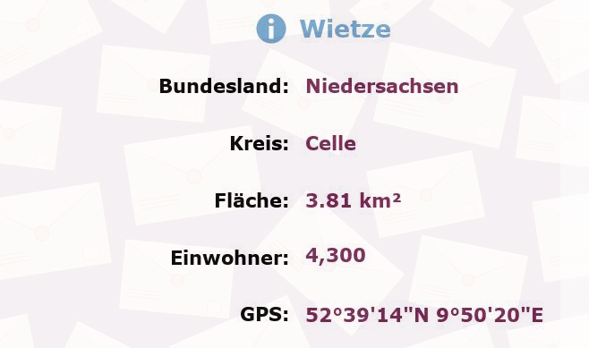 1 Postleitzahl in Wietze, Niedersachsen