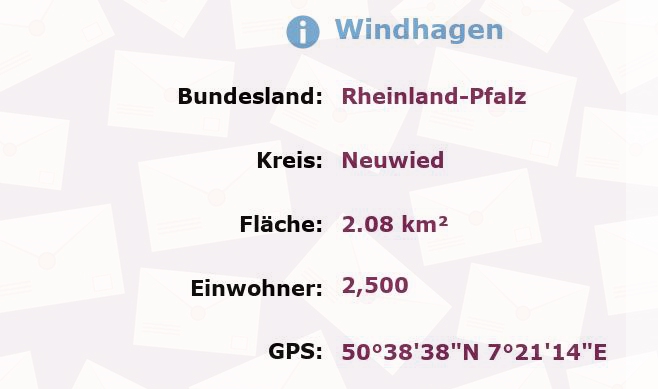 1 Postleitzahl in Windhagen, Rheinland-Pfalz