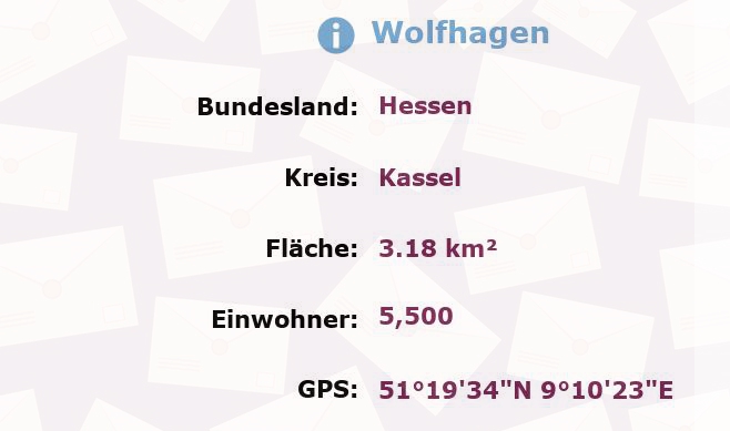 1 Postleitzahl in Wolfhagen, Hessen